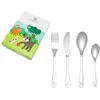 Image de Zilverstad Couverts pour Enfants, Acier Inoxydable 304, Tons argentés, 215x155x25