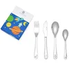 Image de Zilverstad - Couvert Enfant 4 pièces Espace INOX