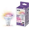 Image de WiZ Ampoule en verre LED intelligente GU10 - Remplacement GU10 50W, 16 millions de couleurs, Wi-Fi/Bluetooth, commande vocale/application, fonctionne avec Google Home, Alexa et HomeKit, 1pack
