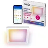 Image de WiZ plafonnier connecté - Design fin et carré, plusieurs tailles, commande vocale/application, programmation, Google Home, Amazon Alexa et Apple HomeKit, éclairage intérieur, noir/blanc