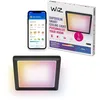 Image de WiZ plafonnier connecté - Design fin et carré, plusieurs tailles, commande vocale/application, programmation, Google Home, Amazon Alexa et Apple HomeKit, éclairage intérieur, noir/blanc