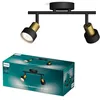 Image de Philips Conduit Spot 2 têtes, GU10 non inclus, Laiton, IP20