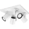 Image de Philips Hue Projecteur de plafond 929003808201 Argenta GU10 16.8 W de blanc chaud à blanc froid, RVBB