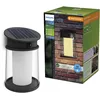 Image de Philips Juda Applique murale solaire d’extérieur UltraEfficient, Ampoule solaire remplaçable, Détecteur de mouvement, 2700 K, Noire