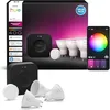 Image de Philips Hue Kit de Démarrage avec Bridge Pro + 3 Spots GU10 + Smart Button, White & Color Ambiance, Ampoule Philips HUE dimmable, Éclairage connecté compatible Apple Home, Alexa, Google Assistant