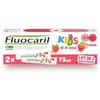 Image de FLUOCARIL - Dentifrice Kids 0-6 ans Anti-Caries Bi-fluoré 100mg - Arôme/Fraise - Aide à prévenir les caries et renforce l'émail des premières dents de lait - lot de 2x75ml