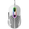 Image de Souris de Gaming RVB légère Mountain Makalu 67 avec Design en Thorax breveté Unique, capteur Pixart PAW3370 et Pieds 100% PTFE