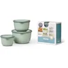 Image de Mepal - Ensemble de 3 Bols Multifonctions Cirqula Rond - Boîtes Conservation Alimentaire avec Couvercle - Convient pour le Réfrigérateur, Micro-ondes & Congélateur - 500, 1000, 2000 ml - Nordic sage