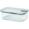 Image de Mepal - Boîte de conservation alimentaire en verre EasyClip - Boîte de rangement en verre avec couvercle et fermeture à pression - Convient pour le micro-ondes, le four et le congélateur - 1500 ml