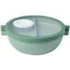 Image de Mepal - Boîte à bento Vita - Boîte à repas avec compartiments - Plateau supplémentaire avec couvercle, plateau à vinaigrette et plateau - Bento lunch box - Boîte à salade - Nordic sage