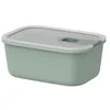 Image de Mepal - Boîte de conservation alimentaire EasyClip - Boîte de rangement avec couvercle et fermeture coulissante - Pour le micro-ondes, le four à vapeur et le congélateur - 700 ml - Nordic sage