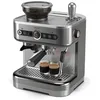 Image de PHILIPS Machine à espresso semi-automatique Barista Brew - Simple, double & Americano, réservoir à grains de 250g, guidage intuitif, tassage calibré, Cafetière à grain en métal argenté (PSA3218/01)