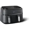 Image de Philips Airfryer Série 3000 - Air Fryer Double Panier, 9L, Technologie RapidAir, jusqu'à 90% de matières grasses en moins, Economies d'énergie, Application HomeID, coloris Blanc (NA353/10)