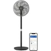 Image de Philips Ventilateur sur pied Série 3000. Puissant et ultra-silencieux. Technologie SilentWings. 19 dB. Ventilateur de Table/sur Pied. Inclinable et Rotatif. Contrôle par App. Noir (CX3550/01)