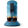 Image de Philips Senseo Original Plus Machine à café à dosettes, Sélection de l'intensité du café, Technologie Coffee Boost, 2 tasses a la fois, Plastique recyclé, Bleu Paon (CSA210/00)