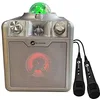 Image de N-Gear Disco Star 710 Silver Enceinte de fête Portable, 15 W RMS, avec Micro, Batterie Rechargeable, éclairage LED, Design Compact, Son Clair, idéale pour karaoké et soirées
