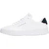 Image de Tommy Hilfiger Men Sneakers TH Court Core ESS LEATHERFM0FM05367 White (White/Navy Blue), 10.5