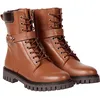 Image de Tommy Hilfiger Femme Bottes Low Boot Buckle Lace Up Bottines, Marron (Natural Cognac), 36 EU