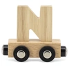 Image de Lettre Train Naturel Lettre N Bois Naturel