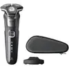 Image de Philips Series 5000 S5887/35 Rasoir électrique avec lames SteelPrecision, capteur Power Adapt, têtes flexibles 360°, tondeuse rétractable, socle de charge - Noir