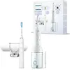 Image de Philips Sonicare Jet dentaire sans fil Power Flosser 3000 et brosse à dents électrique DiamondClean 9000 - Nettoie les dents et les gencives et élimine la plaque dentaire, blanc (modèle HX3886/41)