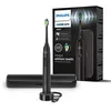 Image de Philips Sonicare 4100 - brosse à dents électrique pour adultes avec 1 tête de brosse Philips W2 Optimal White noire, coffret de voyage fin et chargeur USB (modèle HX3683/54)