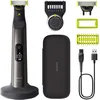 Image de Philips OneBlade Pro 360 Authentique Visage + Corps - Tondeuse à barbe électrique, rasoir et tondeuse, 1 lame 360, 1 sabot avec 14 hauteurs de coupe, 1 kit Corps, 1 socle de charge, QP6652/30