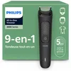 Image de Philips Tondeuse tout-en-un Multigroom série 3000 9 accessoires - Tondeuse pour barbe, cheveux et corps, Lames auto-affûtées respectueuses de la peau, 12 hauteurs de coupe, Modèle MG3946/15