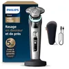 Image de Philips Rasoir i9000 Prestige, Rasoir électrique sec et humide, Dark Slate Nova, avec technologie Skin IQ, système Triple Lift & Cut, lames rotatives 360 Dual SteelPrecision, modèle XP9204/10