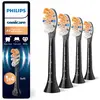 Image de Philips HX9094/88, Têtes de brosse Sonicare A3 haut de gamme tout-en-un, Noir, Lot de 4, Nettoyage avancé, Installation facile