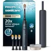 Image de Philips Sonicare - Brosse à dents électrique DiamondClean 9900 Prestige, avec technologie SenseIQ et application, 5 modes de brossage, 3 niveaux d'intensité, étui de voyage, Bleu nuit, HX9992/45
