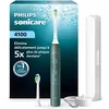 Image de Philips Sonicare série 4100   Brosse à dents électrique sonique, capteur de pression, 4 réglages, EasyStart, SmarTimer, 21 jours d’autonomie, étui de voyage, coloris vert forêt, HX4042/46, [Nouveau]