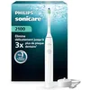 Image de Brosse à dents électrique Philips Sonicare série 2000   brosse à dents sonique avec 2 niveaux d’intensité, EasyStart, SmarTimer, 14 jours d’autonomie, coloris blanc, modèle HX4021/01, [Nouveau]