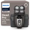 Image de Philips Head Shaver Pro 9000 Series - Rasoir pour la tête d'hommes et femmes, tête flexible 360°, lames ComfortCut, rasage efficace tout en douceur pour la peau, idéal en cadeau, modèle HS9980/15