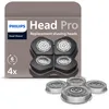 Image de Philips Têtes de remplacement Compatibles avec les modèles Philips Head Shaver Pro HS5980, HS7980 et HS9980, lames ComfortCut auto-affûtées, douces pour la peau, lot de 4, modèle HS740/15