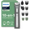 Image de Philips Multigroom série 5000 Tondeuse tout-en-un 10 accessoires   tondeuse pour barbe, cheveux et corps, lames en métal auto-affûtées, 11 hauteurs de coupe (0,5-16 mm), modèle MG5918/15