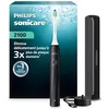 Image de Brosse à dents électrique sonique Philips Sonicare série 2000   2 niveaux d’intensité, EasyStart, SmarTimer, 14 jours d’autonomie, étui de voyage, coloris noir, modèle HX4023/02, [Nouveau]