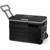 Image de Steamy-E Single Zone 45 Roller, Glacière à compresseur électrique avec roulettes, 45 litres, 12 V/230 V, pour Refroidir et Congeler, idéale pour le Camping