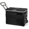 Image de Steamy-E Single Zone 55 Roller, Glacière à compresseur électrique avec roulettes, 55 litres, 12 V/230 V, pour Refroidir et Congeler, idéale pour Le Camping