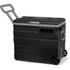 Image de Steamy-E Single Zone 65 Roller, Glacière à compresseur électrique avec roulettes, 65 litres, 12 V/230 V, pour Refroidir et Congeler, idéale pour Le Camping