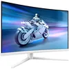 Image de PHILIPS Evnia Gaming Moniteur Incurvé, 32M2C5501 32 Pouce 180Hz Fast VA Dalle, 1ms GtG, HDR10, FreeSync, Ajustable en Hauteur, (2560x1440 HDMI 2X 2.0 DP 1x 1.4) Blanc