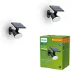 Image de Philips Jivix Projecteur solaire, lot de 2, LED, 8721103044433,
