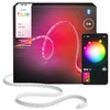 Image de Philips Hue Ruban LED Flux intérieur 5M, 2000 lm, Ambiance et couleur vive, Bande LED lumineuse flexible et découpable, Couleurs Chromasync, Contrôlable via commande vocale et appli