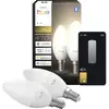 Image de Philips Hue Hue Jeu de 2 ampoules LED 8721103099662 CEE: E (A - G) 2er-Pack E14 0.2 W blanc chaud