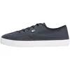 Image de Tommy Hilfiger Baskets Vulcanisées Femme Washed Canvas Basses, Bleu (Space Blue), 41