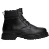 Image de Tommy Jeans Bottes Mid Boot Homme Lace Up en Cuir, Noir (Black), 43