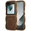 Image de Selencia Coque arrière Wavy avec MagSafe Samsung Galaxy Z Flip 6 / Flip 7 FE - Mocha Brown
