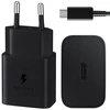 Image de Samsung Adaptateur secteur original avec câble USB-C - Chargeur - Connexion USB-C et USB - Charge rapide - 15 Watt - 1 mètre - Noir