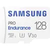 Image de Samsung PRO Endurance Carte microSDXC 128 GB Class 10, UHS-Class 3, v30 Video Speed Class compatibilité vidéo 4K, avec adaptateur SD, résistance aux chocs