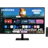 Image de Samsung Smart Monitor M5 Noir - 27'' - Dalle VA, FHD (1920 x 1080), 60Hz, 4ms, Inclinable, 2 x HDMI (1.4), 2 x USB-A, Smart TV, Gaming Hub, LS27DM500EUXEN